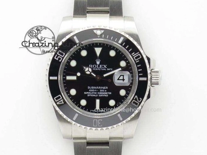 KZF Best Transparent on Phantomlab Rubber Edition VR3135 Dial Blue Light Strap White Submariner 0219